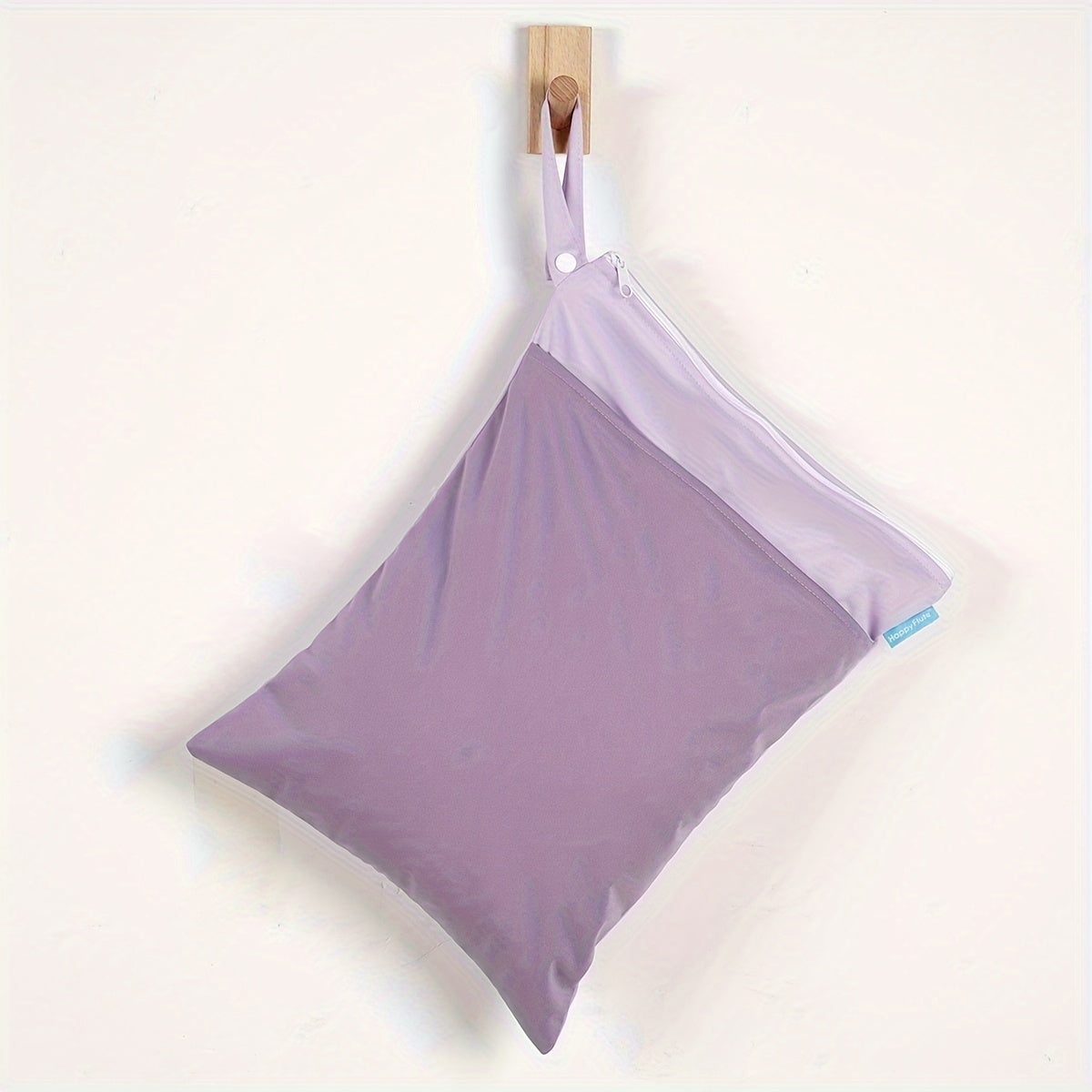 Ikki fermuarlı suv o'tkazmaydigan bolalar sumkasi, 30*40 sm - HappyFlute yuviladigan nam-quruq sayohat sumkasi, bolalar pamperslari va hayz to'plari uchun