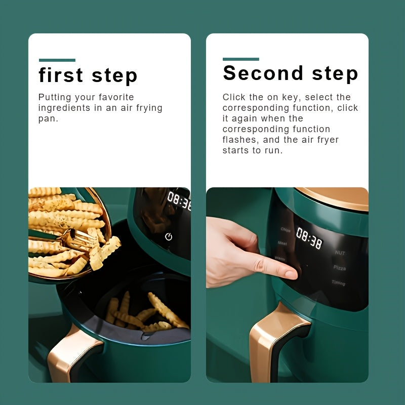 220V Европейский стандартный интеллектуальный электрический аэрогриль 4,5 л с низкой масляной емкостью