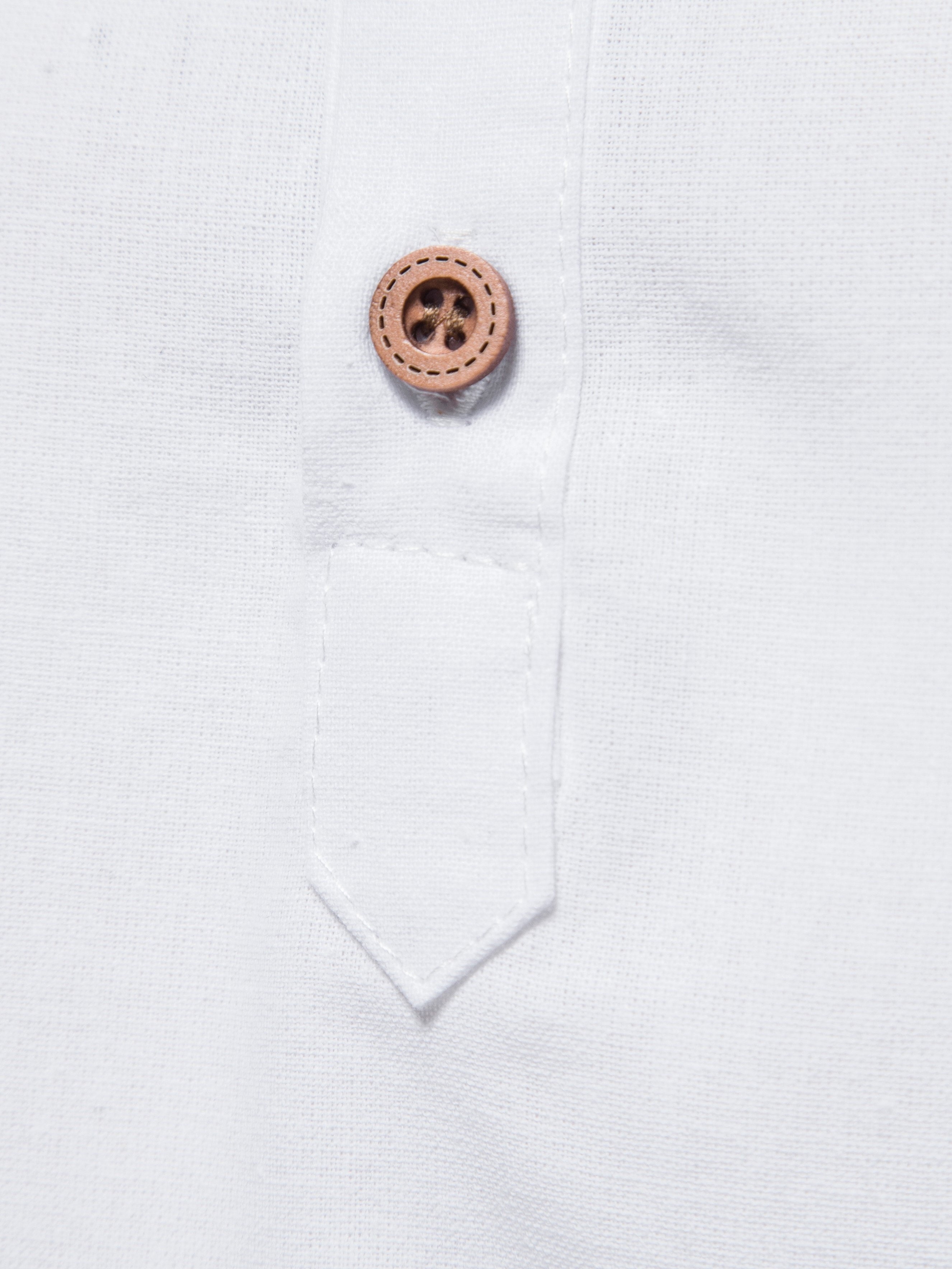 Men's Cotton Solid Long Sleeve Stand Collar Shirt for Summer Outdoor Activities