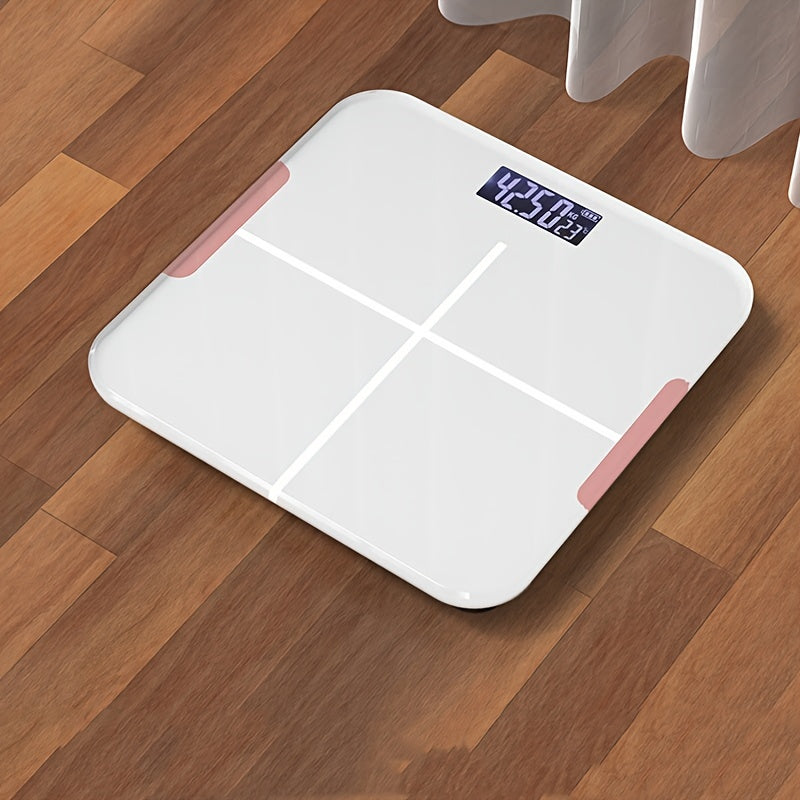 LED displeyli aqlli raqamli vazn, simsiz tana tarkibi analizatori, 25 ma'lumot nuqtasi, batareya bilan ishlovchi, ilova bilan ulanish - batareyalar kiritilmagan.