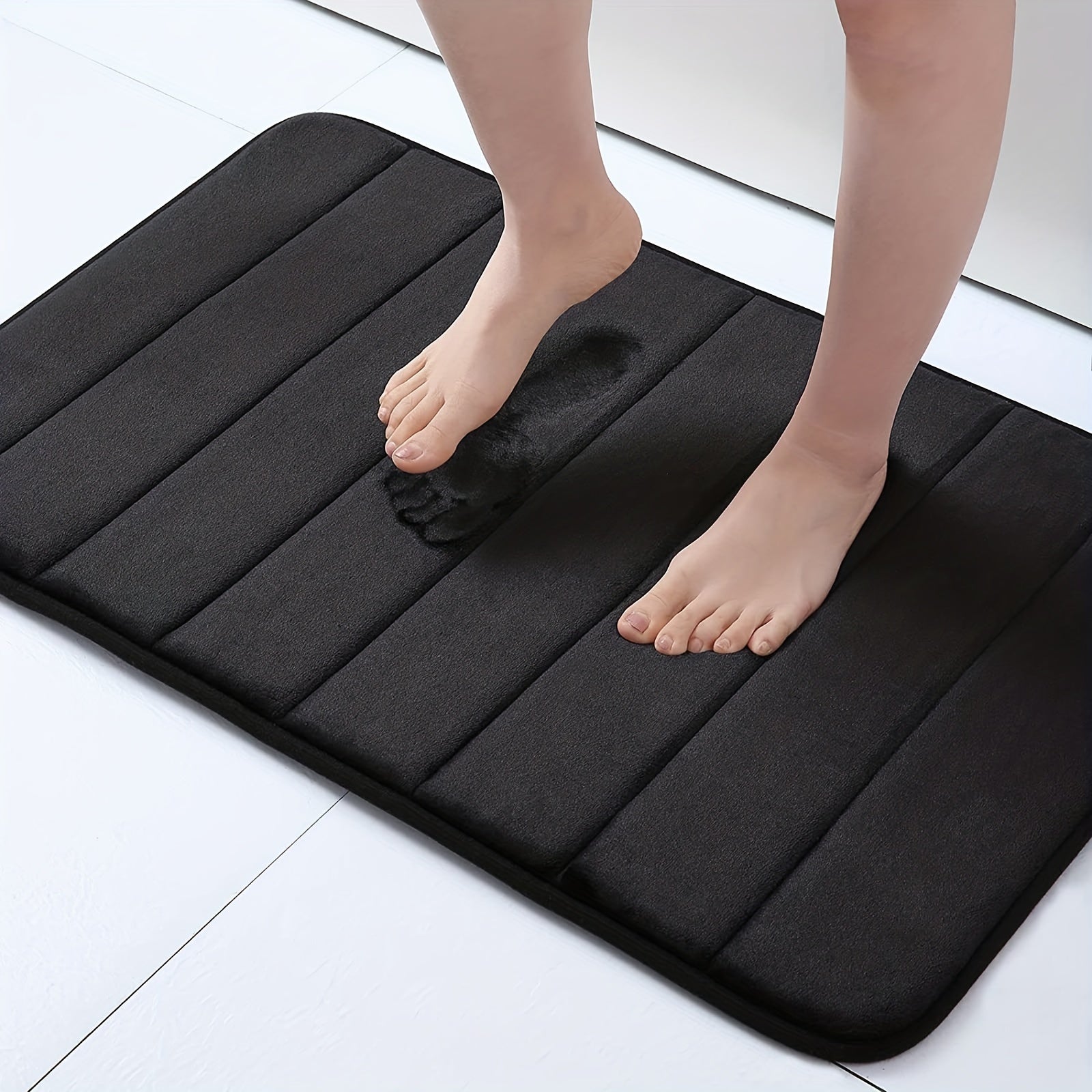 Memory Foam Bath Mat Non-Slip Soft Water-Absorbing Shower Mat
