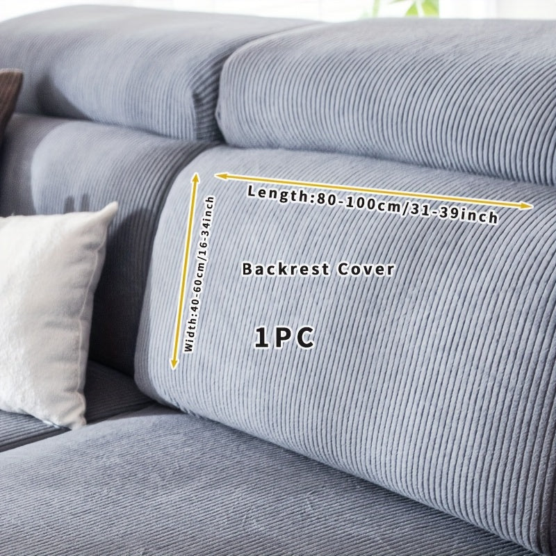 Растяжимый чехол для дивана из полиэстера с эластичной лентой, материал из полярного флиса, безопасный для домашних животных, можно стирать в машине, подходит для кресел и секционных диванов, чехол для мебели в домашнем декоре.