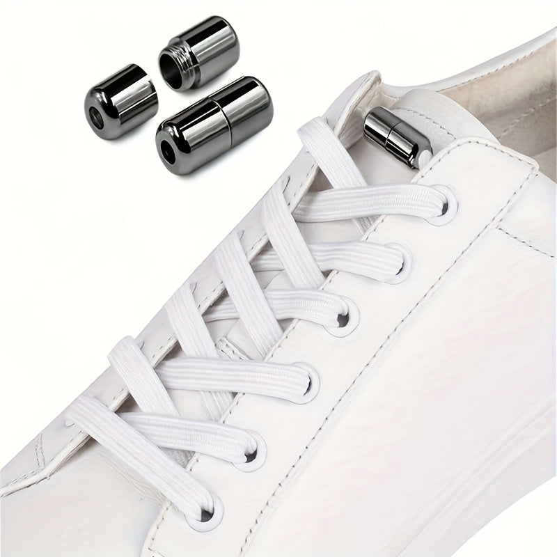 10Pcs Metal Shoelace Locks Alloy Lace Buckle No-Tie Shoe Fixing Accessories