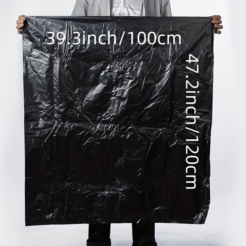 Paquete de 50 bolsas de basura de polietileno de alta resistencia para residuos de jardín 49-280L