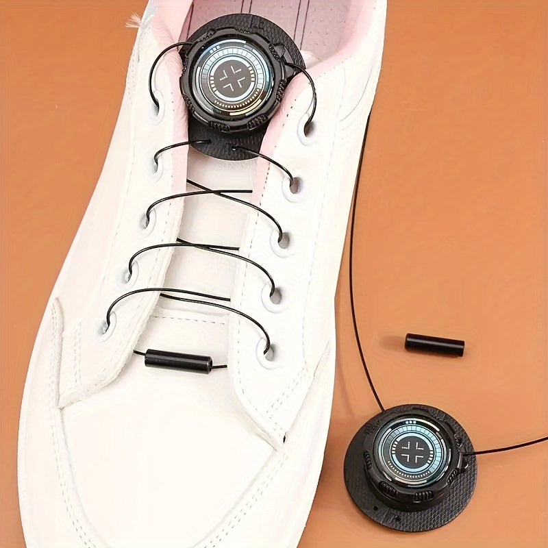 Unisex Plastic Shoe Laces Quick-Tie Easily Replaceable Durable