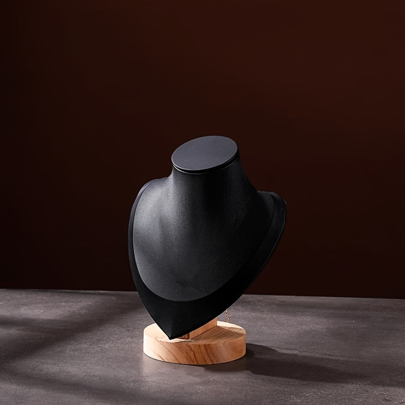 Perchero de joyería de madera en forma de corazón para collares, organizador de exhibición, 1 pieza