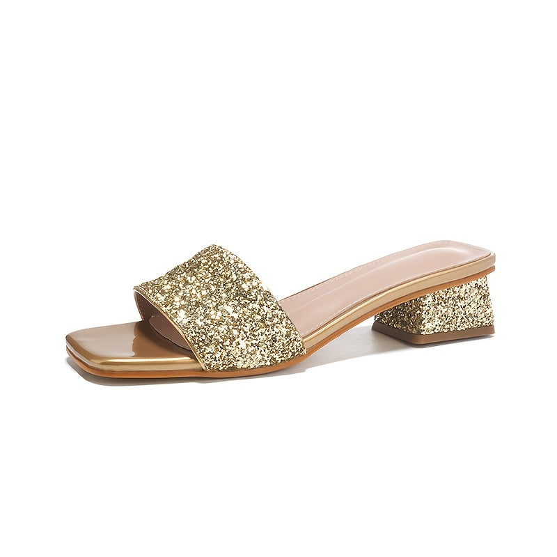 Ayollar uchun ochiq barmoqli slaydlar tashqi tekis sandalilar PU qalin poyabzal yozgi poyabzal