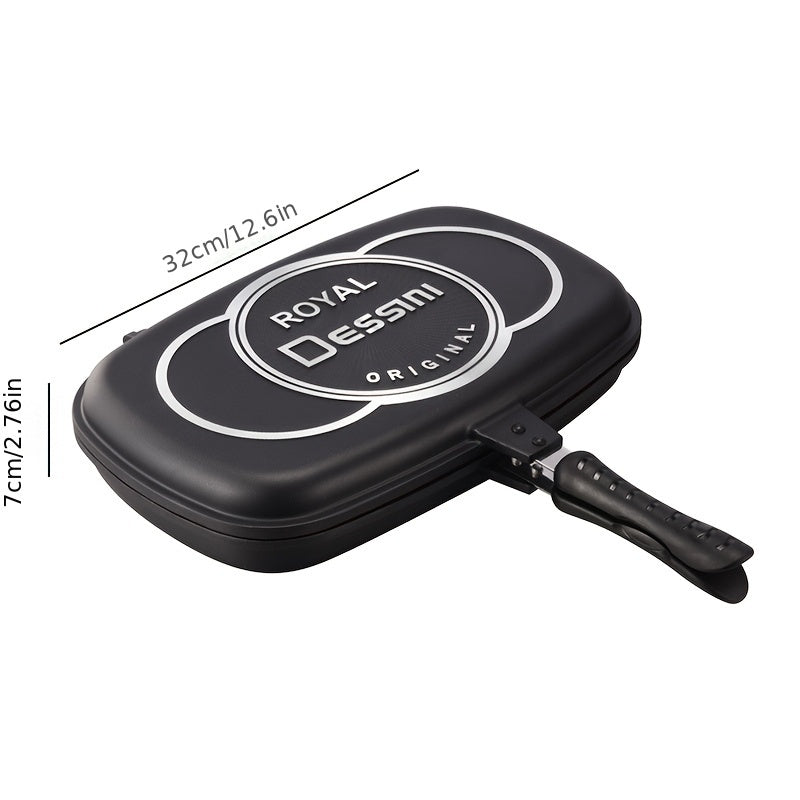 Alüminium biftek qovurish panasi, ikki tomonlama, pishirish, kam tutun, kam yog'li, oson tozalash, ichki va tashqi foydalanish uchun