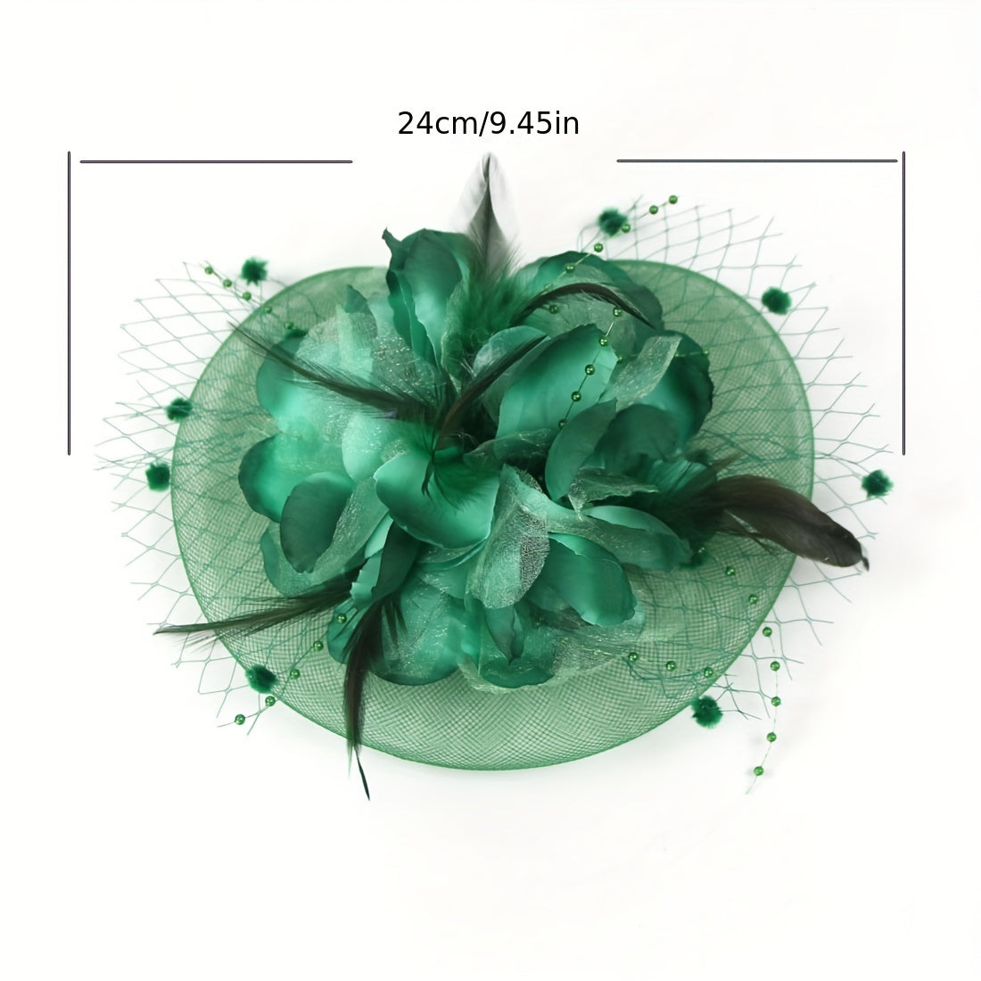 Women's Flower Shaped Fascinator Hat with Mesh for Tea Parties and Special Occasions