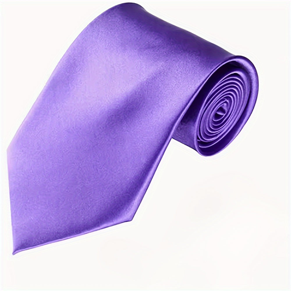 Oq rangli, burgundy va ko'k rangli erkaklar uchun 8 sm kenglikdagi to'liq rangli galstuklar, to'ylar va sovg'alar uchun