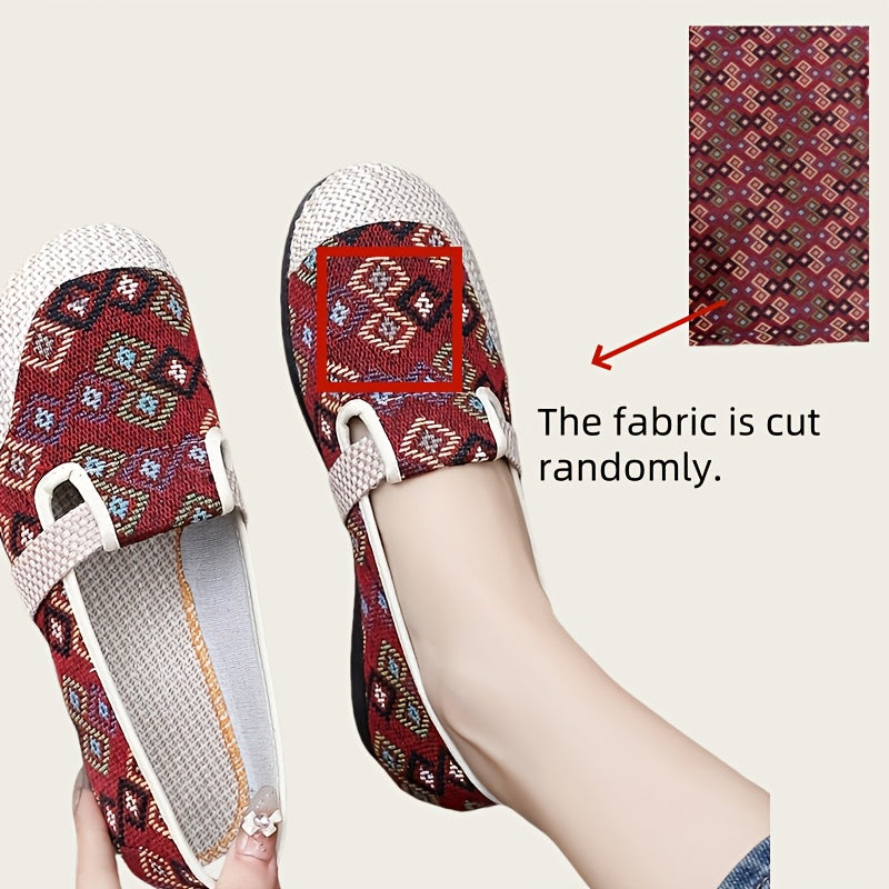 Zapatos planos bohemios de mujer, ligeros, slip-on, mocasines casuales para playa y vacaciones
