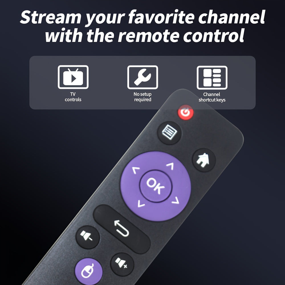 Universal H616 Remote Control for Android TV Boxes Battery Operated Plastic