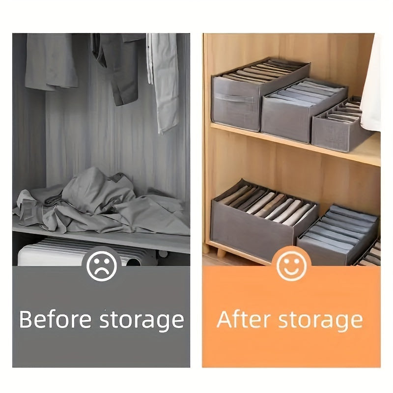 Mesh Storage Box for Sweaters and Clothes Durable Polyester Organizer for Underwear and Accessories