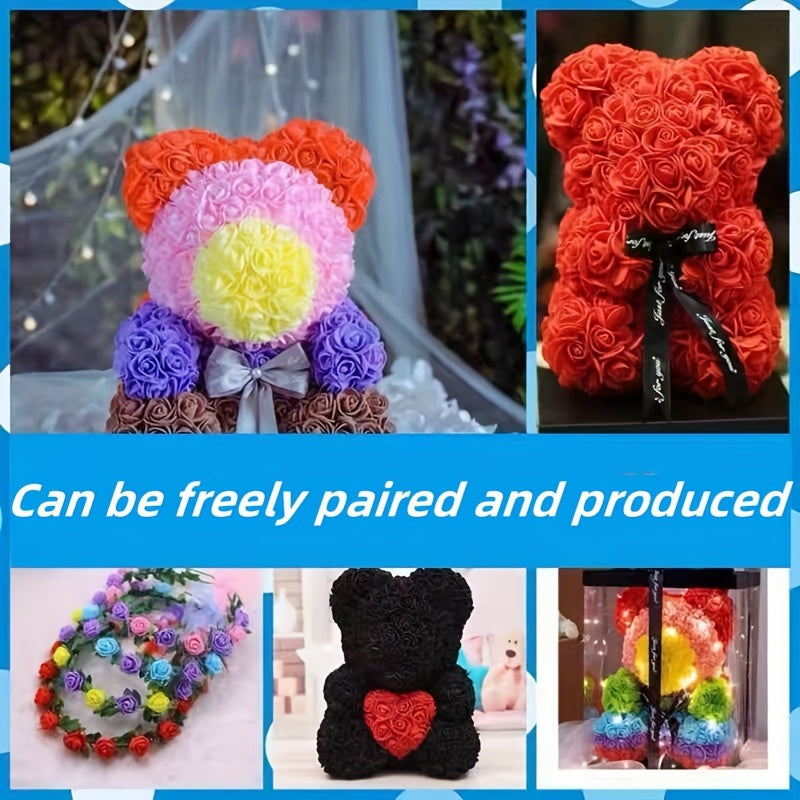 Artificial Rose Heads 100pcs for Weddings Garlands Interior Decor Gifts