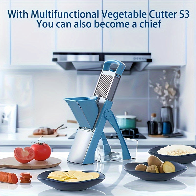 Handheld Vegetable Slicer and Grater, Plastic Cutter for Carrots and Potatoes