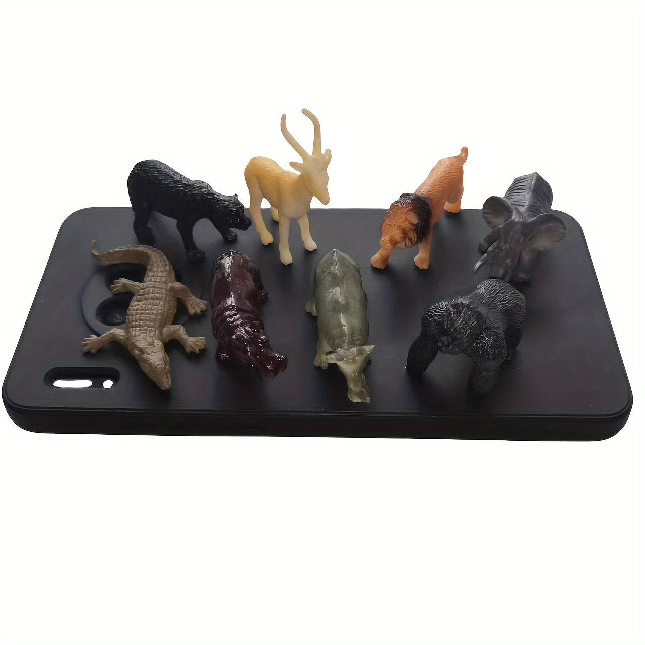12-Piece Wildlife Animal Figurines Set for Kids Ages 3+ PVC Mixed Color
