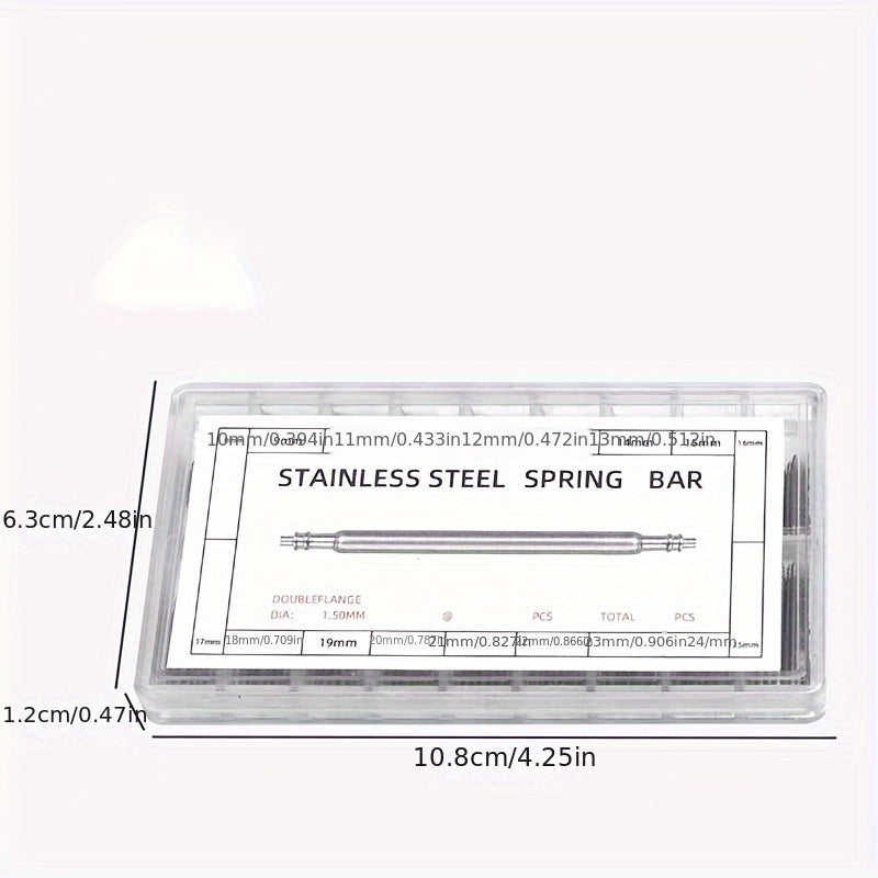Soat yasovchi asboblari 144 dona soat tasmasi bahor bog'ich pinlarini o'z ichiga oladi, bu esa uni sovg'alar va soat yig'ish uchun ideal tanlov qiladi.