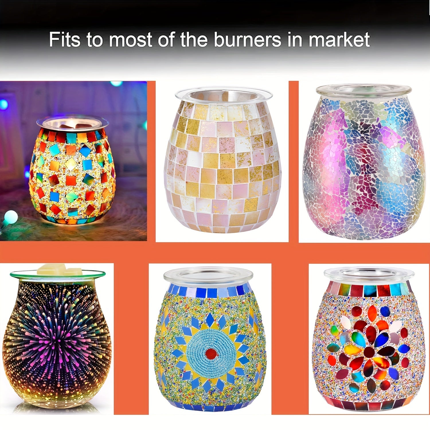 Стеклянная пластина замены для нагревателя для плавления воска и ламп ароматерапии