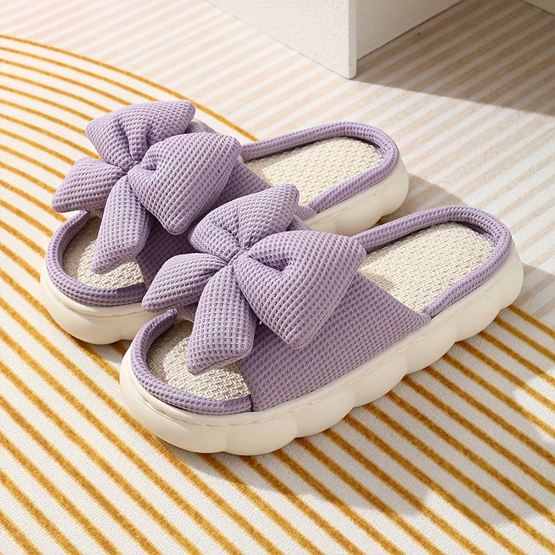 Women's Lavender Slip-On House Shoes Open-Toe Cushioned EVA Outdoor Indoor