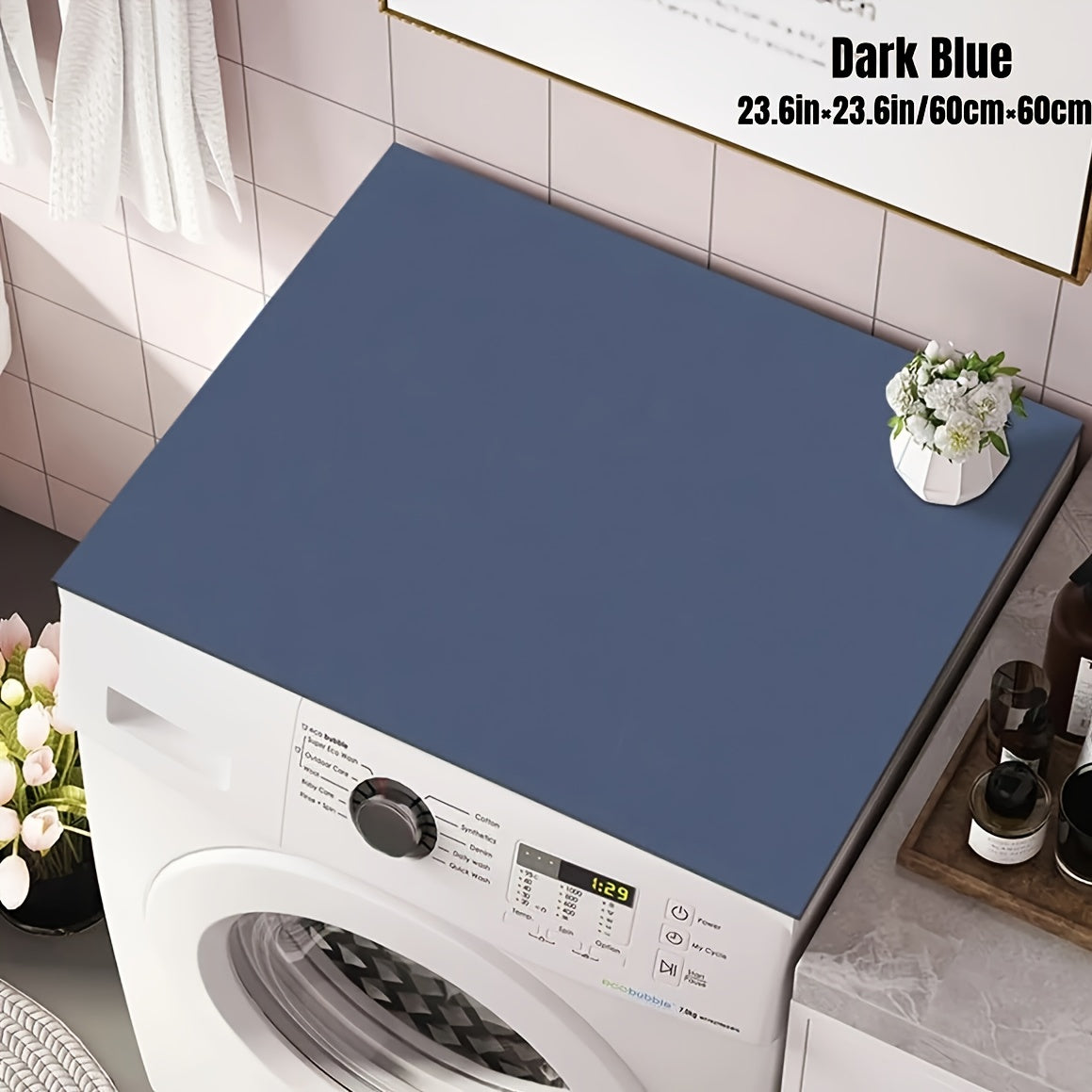 Katta kir yuvish mashinasi va quritgich qopqog'i himoya matosi, diatomli yuqori himoya