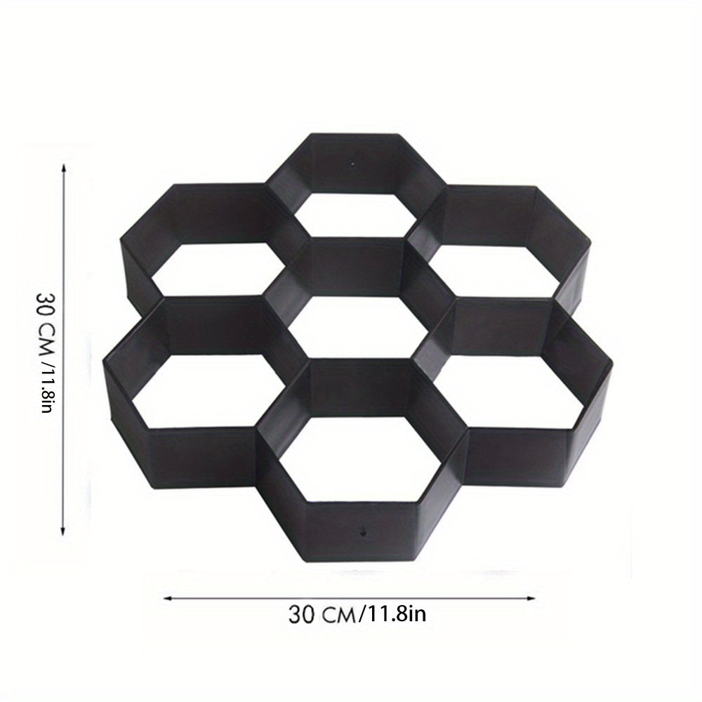 DIY Garden Walk Pavement Mold for Cement Brick Stone Road Concrete 1 Piece