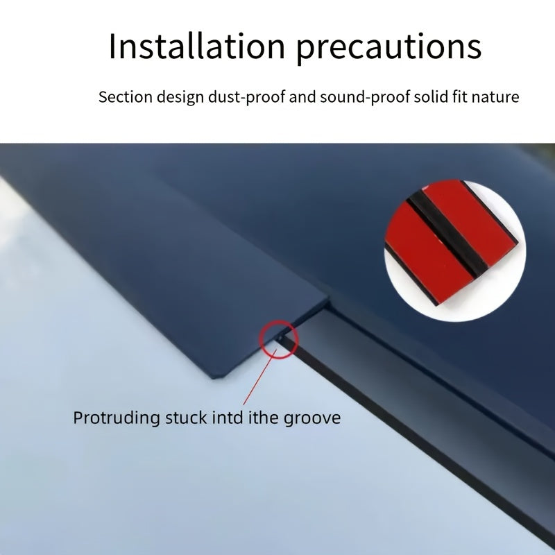 Car Sealing Strip Rubber Edge Trim Waterproof Dustproof Black Auto Trunk Seal