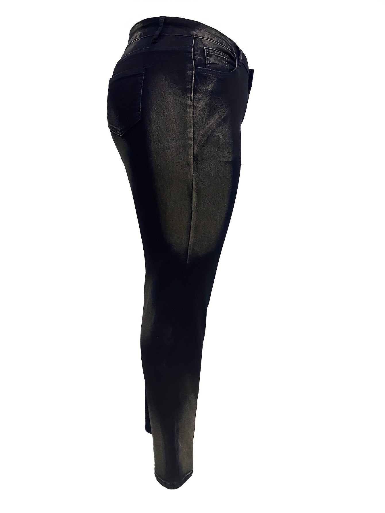 Women's Curvy Denim Pants Casual Fit Stretchy Jeggings