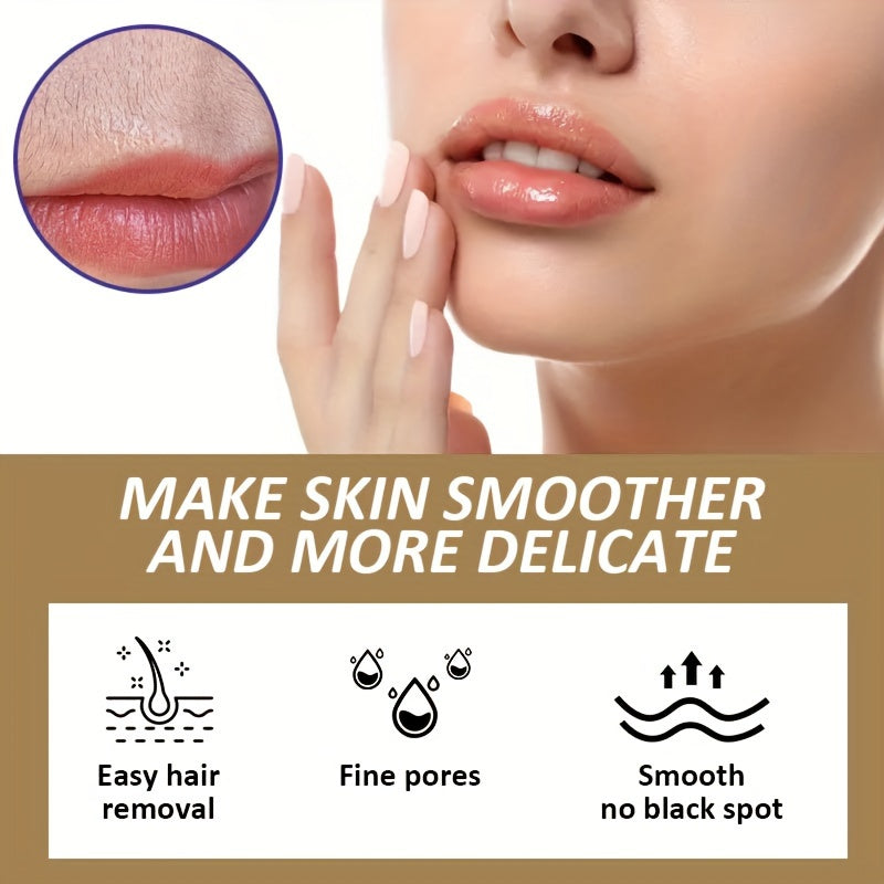 Crema depilatoria 100g hipoalergénica suave para piel sensible rostro y labios