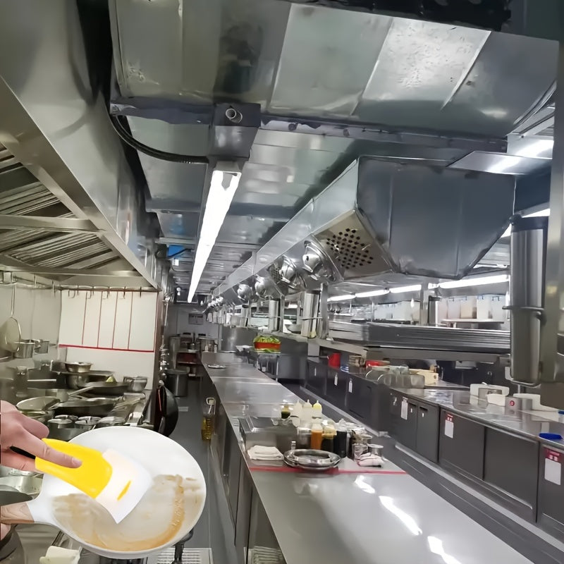 Silicone Kitchen Scraper Non-Stick Oil-Proof Baking Grilling Frying Durable Plastic