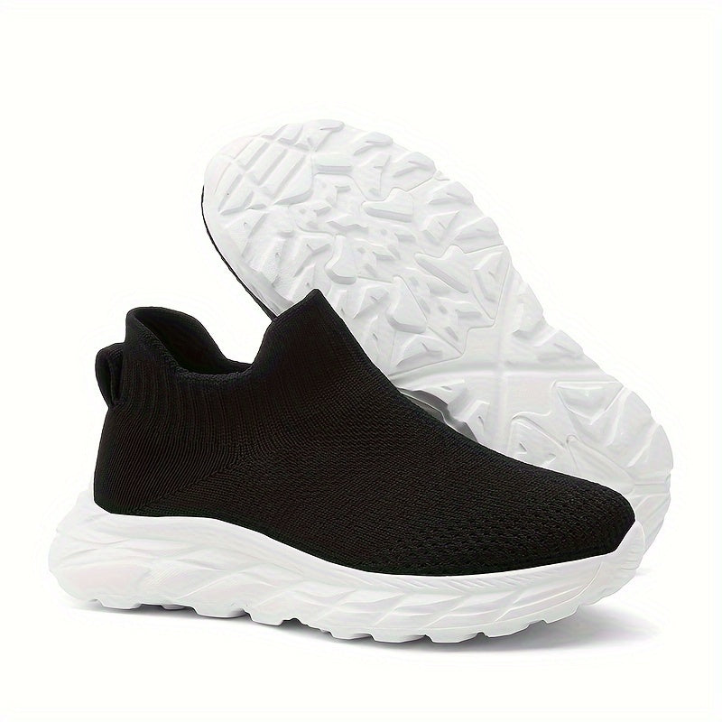 Kids' Slip-On Sneakers with Breathable Knit Upper Lightweight EVA Sole Non-Slip Rubber All-Season Casual