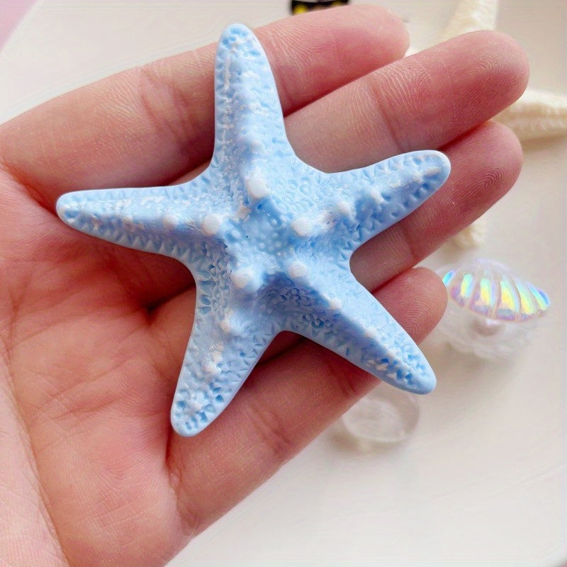9PCS Ocean Resin Starfish Shell Shoe Charms for DIY Slippers Phone Case Craft