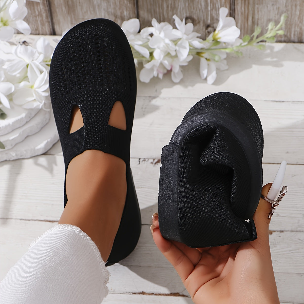 Ayollar uchun oson kiyiladigan poyabzal, kulrang, nafas oluvchi kanvas, kundalik yozgi poyabzal