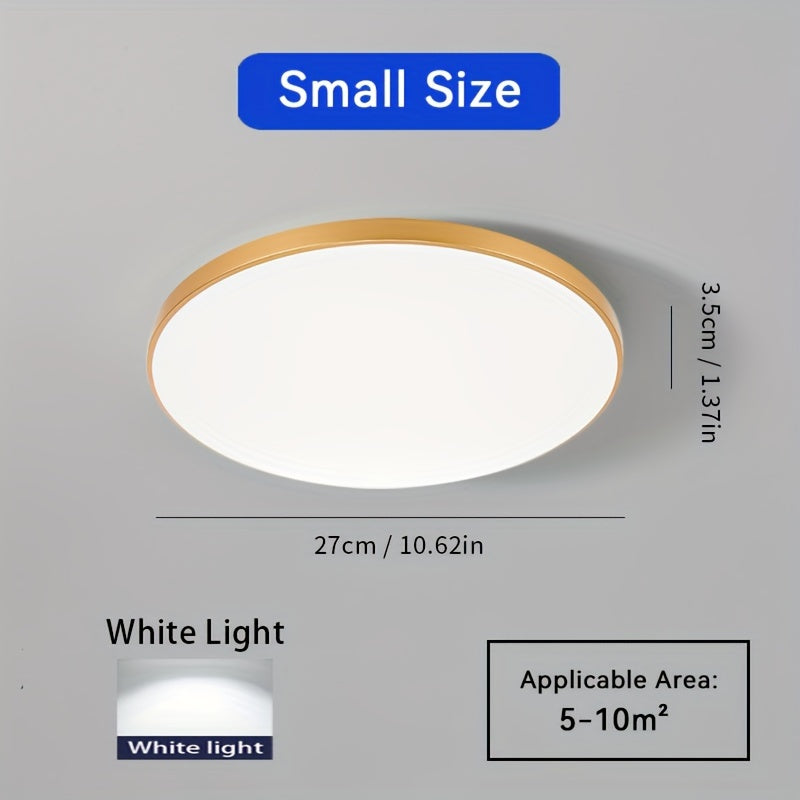 Ultra-Thin Round LED Ceiling Light 26.92cm 6000K White Non-Dimmable for Home and Office