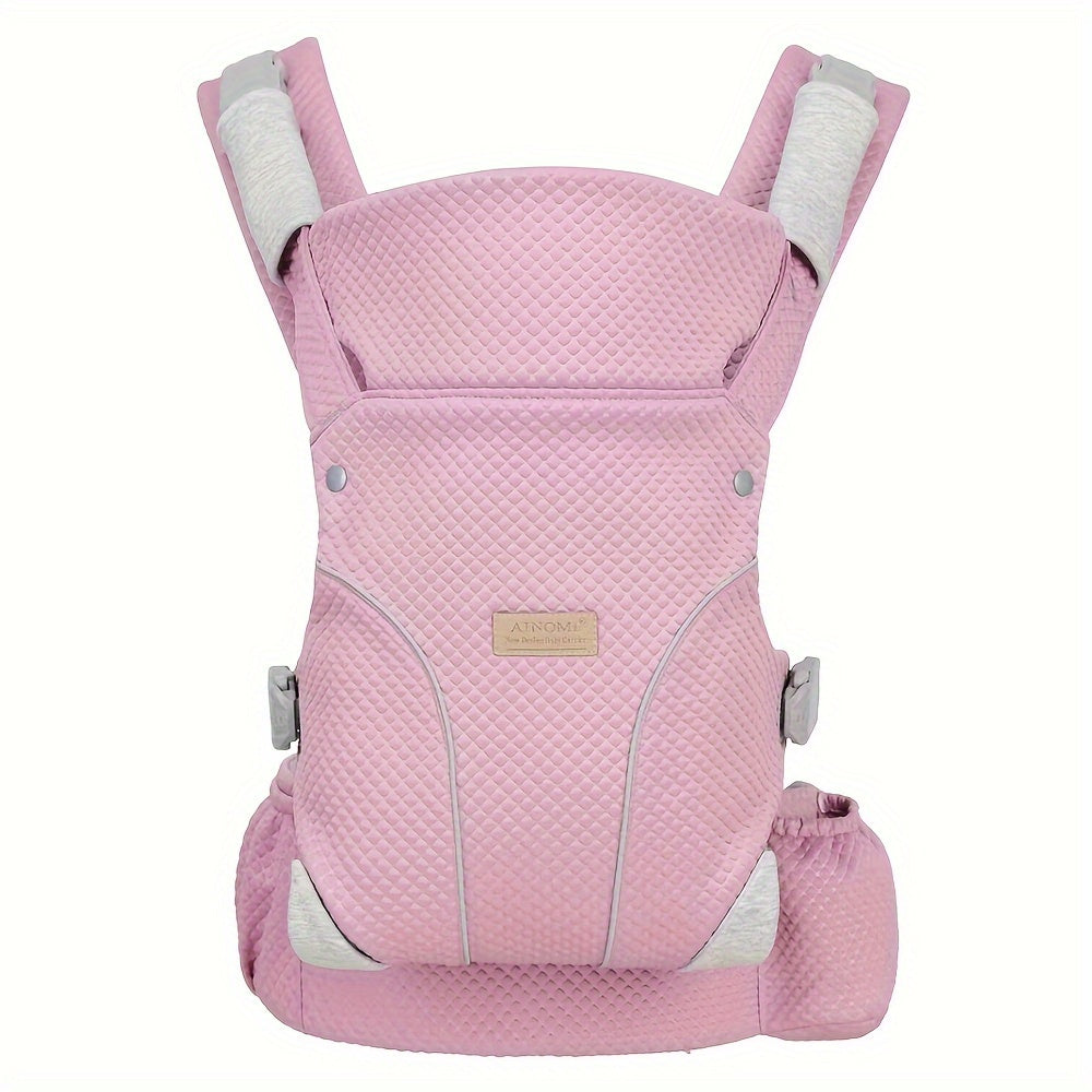 Baby Carrier for Infants and Toddlers 0-48 Months Breathable Polyester Adjustable Black Grey