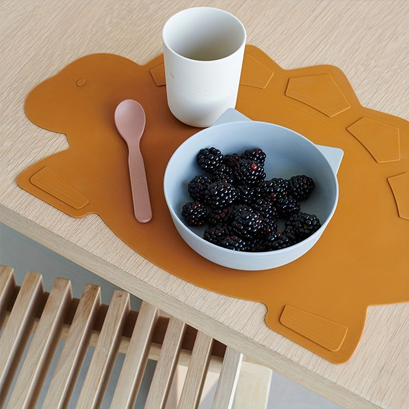 Dinozavr dizayni bilan silikon bolalar ovqat joyi - Bolalar ovqatlanishi uchun xavfsiz
