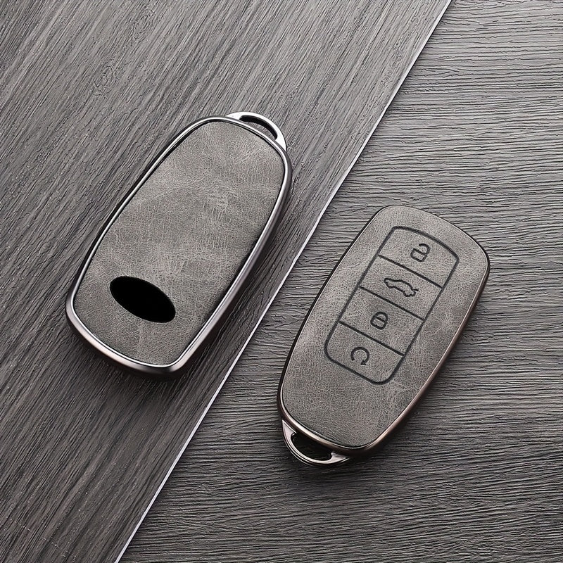 Car Key Case TPU Protective Cover for SUV Remote Key Fob Keychain
