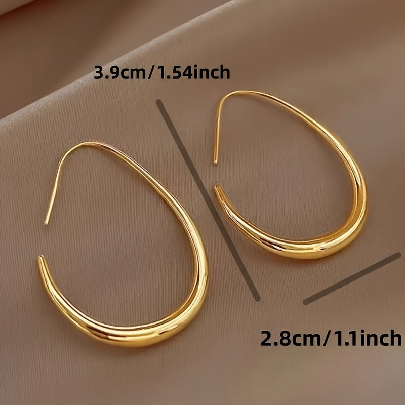 Women's Water Drop-Shaped Earrings Minimalist Elegant Jewelry Gift