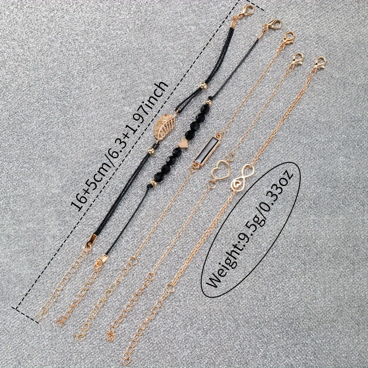 Set of 6 Women's Quartz Watches with Petal Number Dial and Leather Bracelets