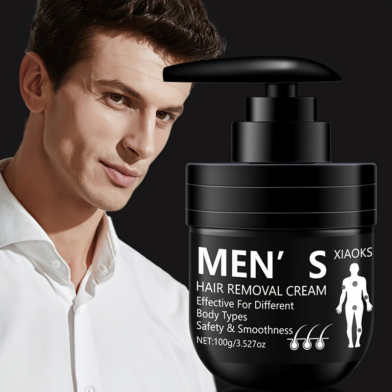 Men's Hair Removal Cream 100g Hypoallergenic Non-Irritating Smooth Skin