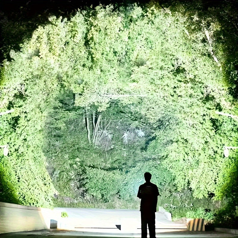 Rechargeable 30W LED Headlamp with Long Battery Life and Multi-Mode for Outdoor Activities