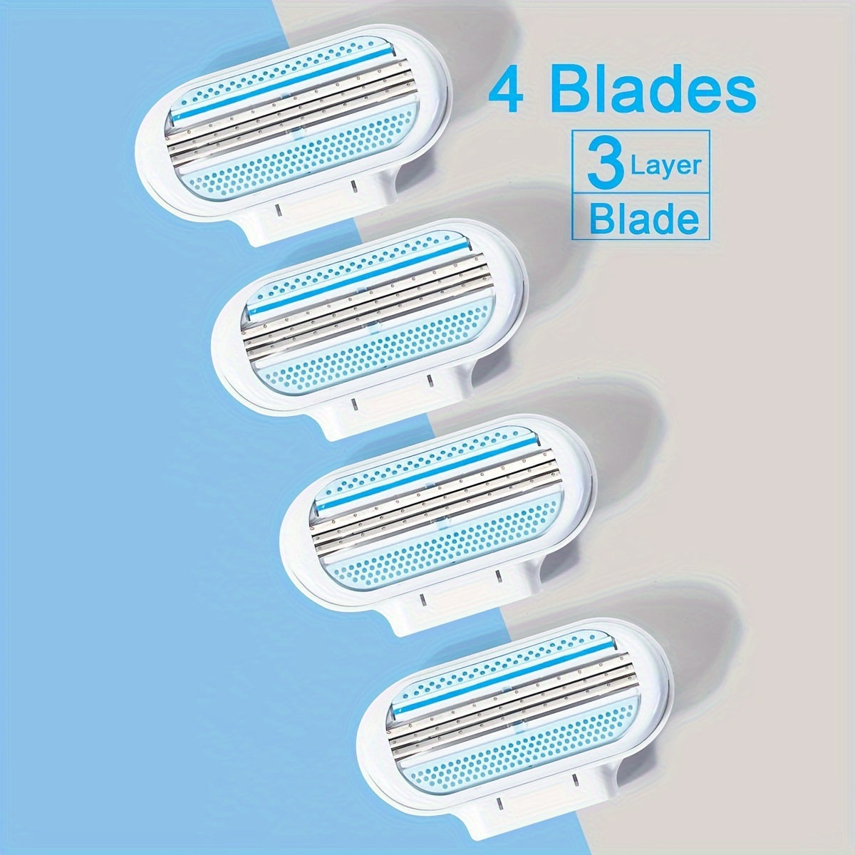 Women's Safety Razor Replaceable 3-Layer Stainless Steel Bikini Hair Removal