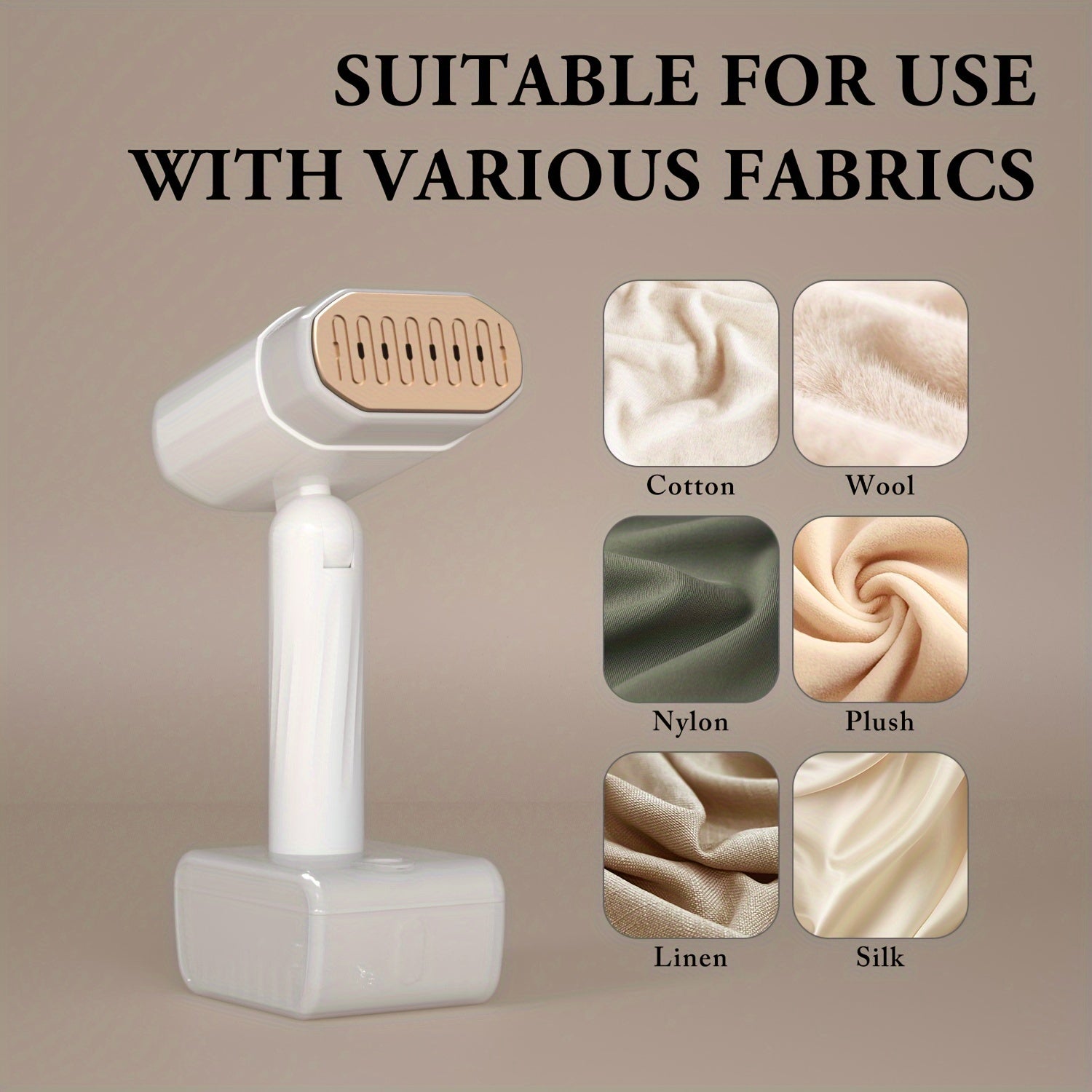 Portativ qo‘l bilan ishlatiladigan bug‘li temir 1800W, buklanuvchi, 330ml suv tanki, Yevropa rozetkasi