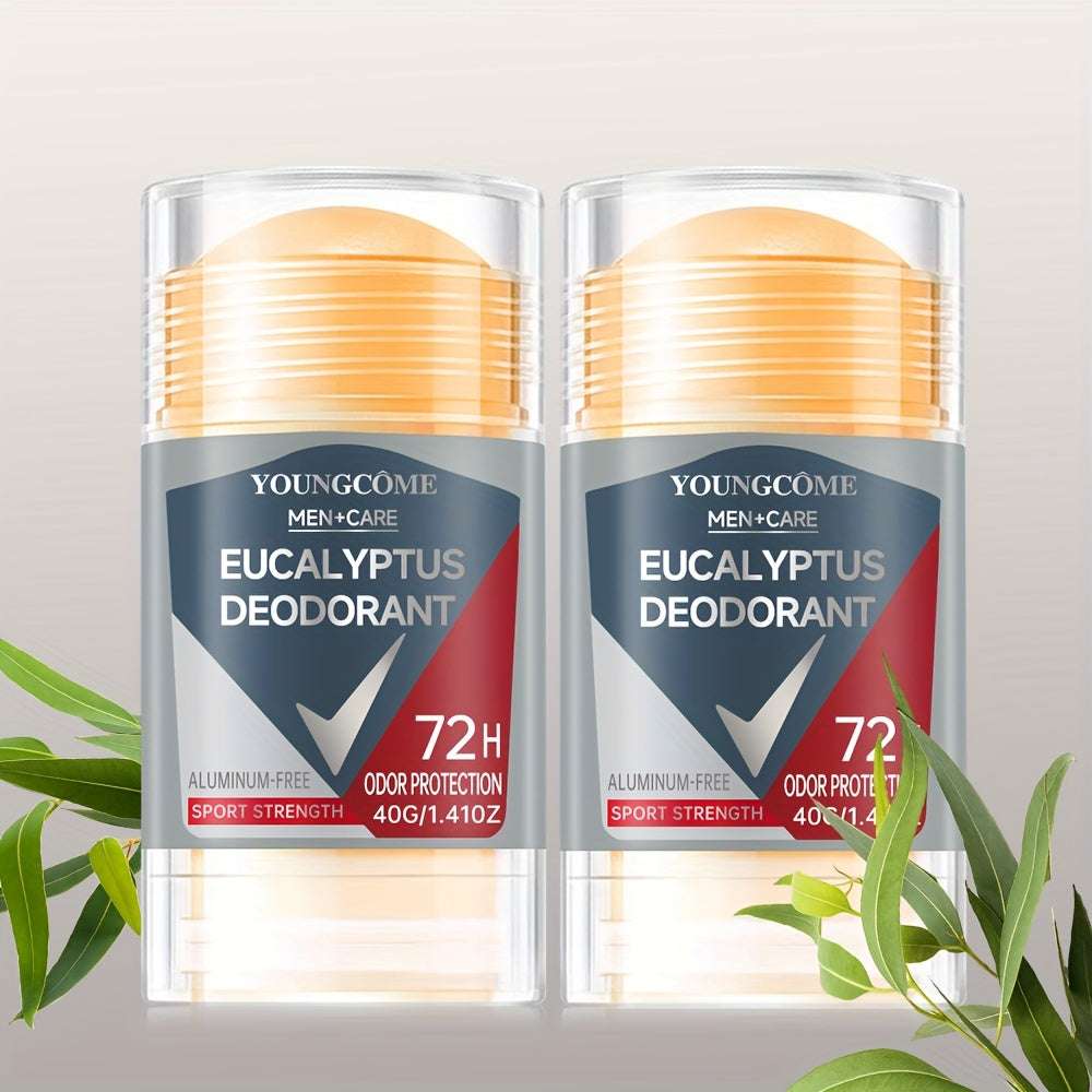 Men's Eucalyptus Deodorant Aluminum-Free 72H Odor Protection 40G