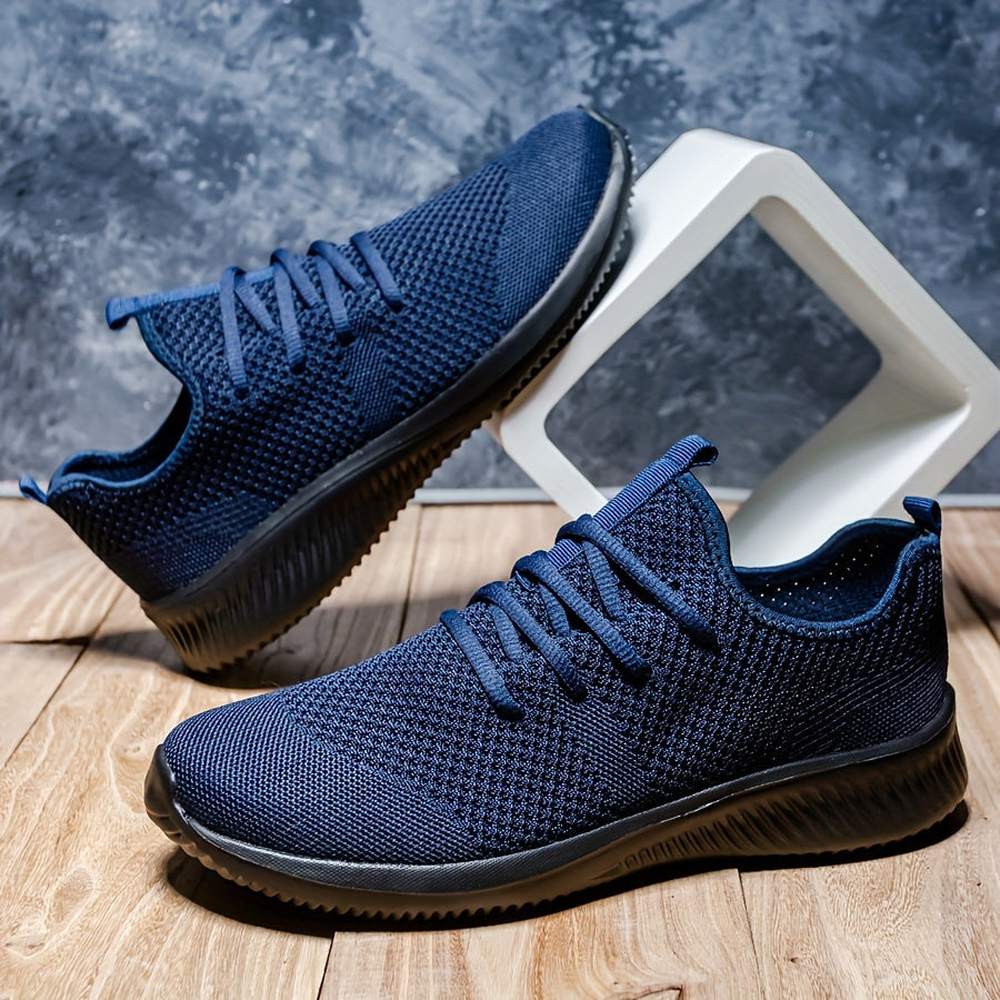 Plus Size Breathable Running Shoes for Men Non-Slip Soft Sole Casual Sneakers