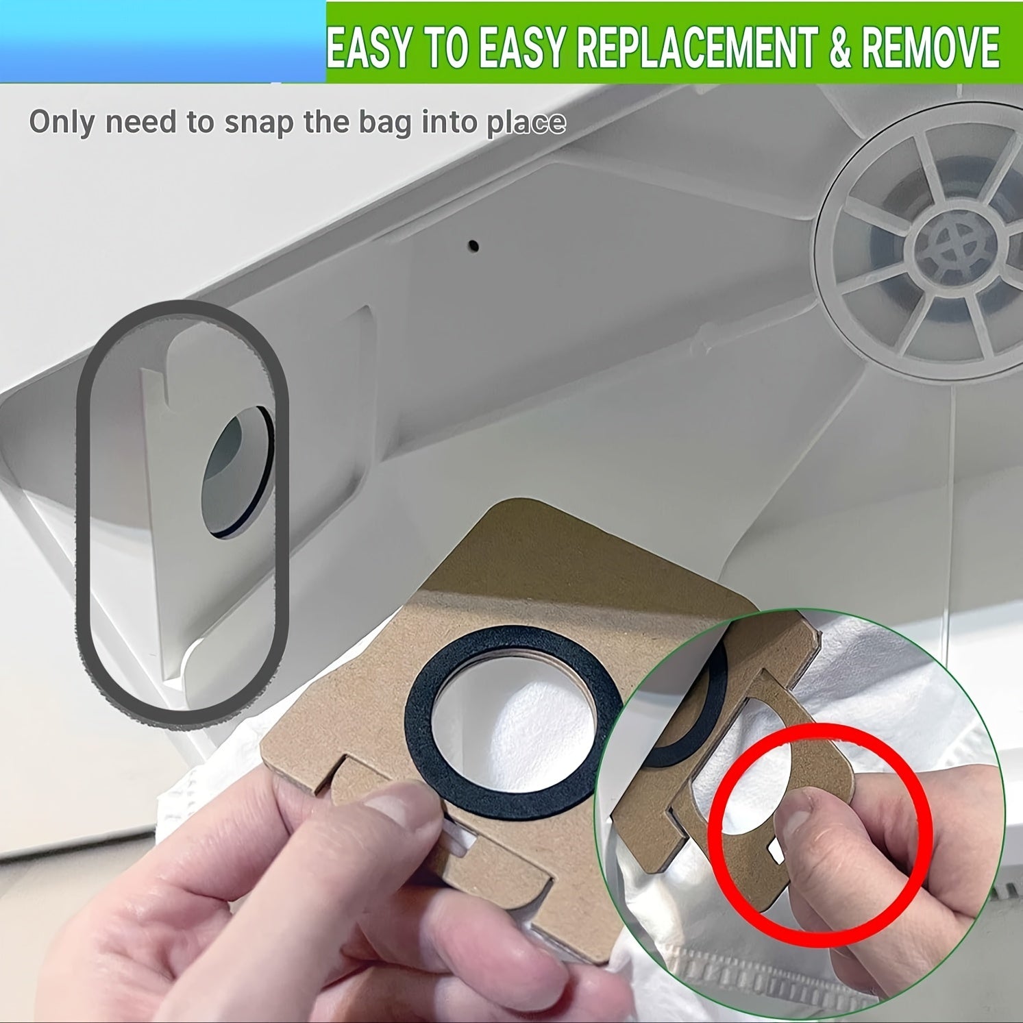 Set of 10 Sealed Dust Bag Replacements for Robot Vacuum Cleaners