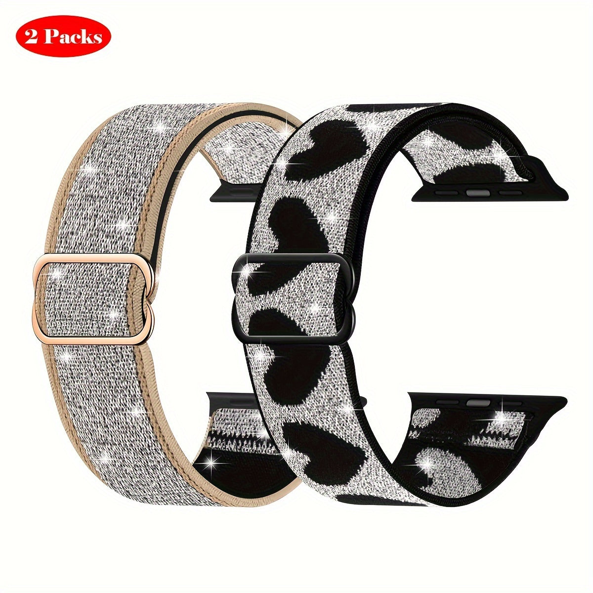 Stretchy Nylon Solo Loop Bands for Apple Watch Ultra 2 and Series 9/8/7/6/5/4/3/2/1 SE Men Women