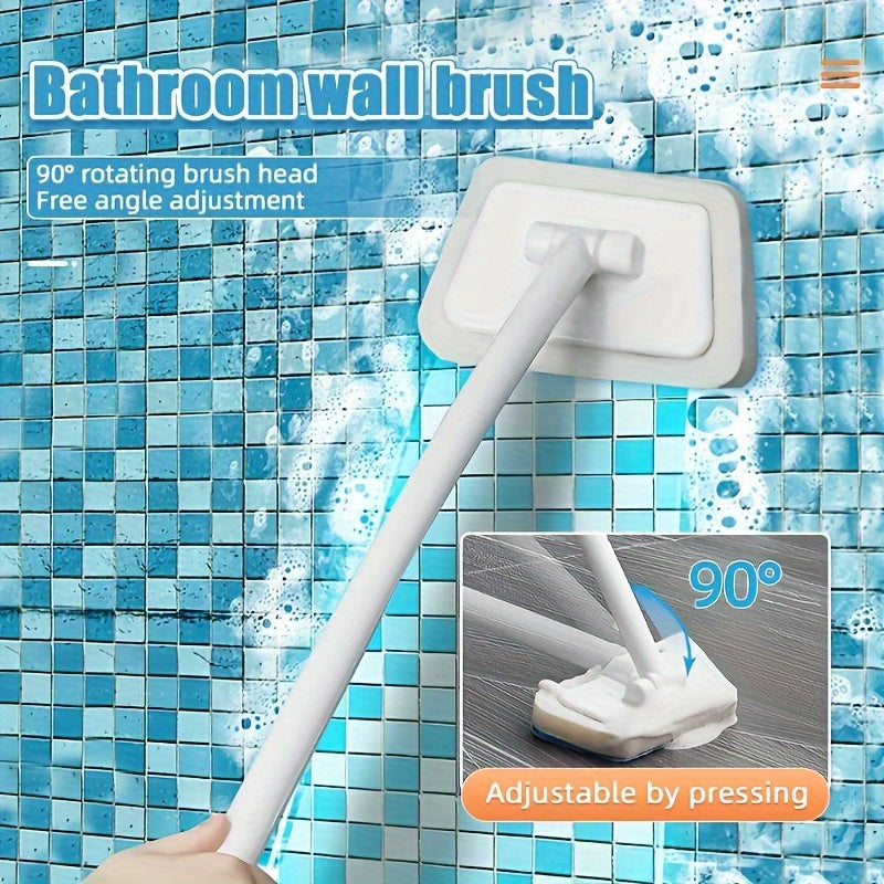 Juego de herramientas de limpieza manual con esponja reemplazable para bañeras y superficies de azulejos