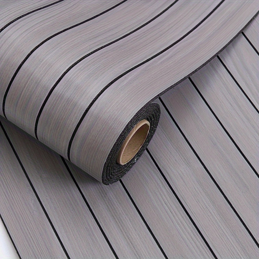 Self-Adhesive 3D Wall Panel Vinyl Curved Edges Shapes and Stripes Style for Ceilings and Partitions