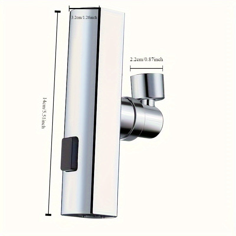 Universal Multi-Function Faucet Adapter for Bathroom and Kitchen Sink with Splash-Proof Spray