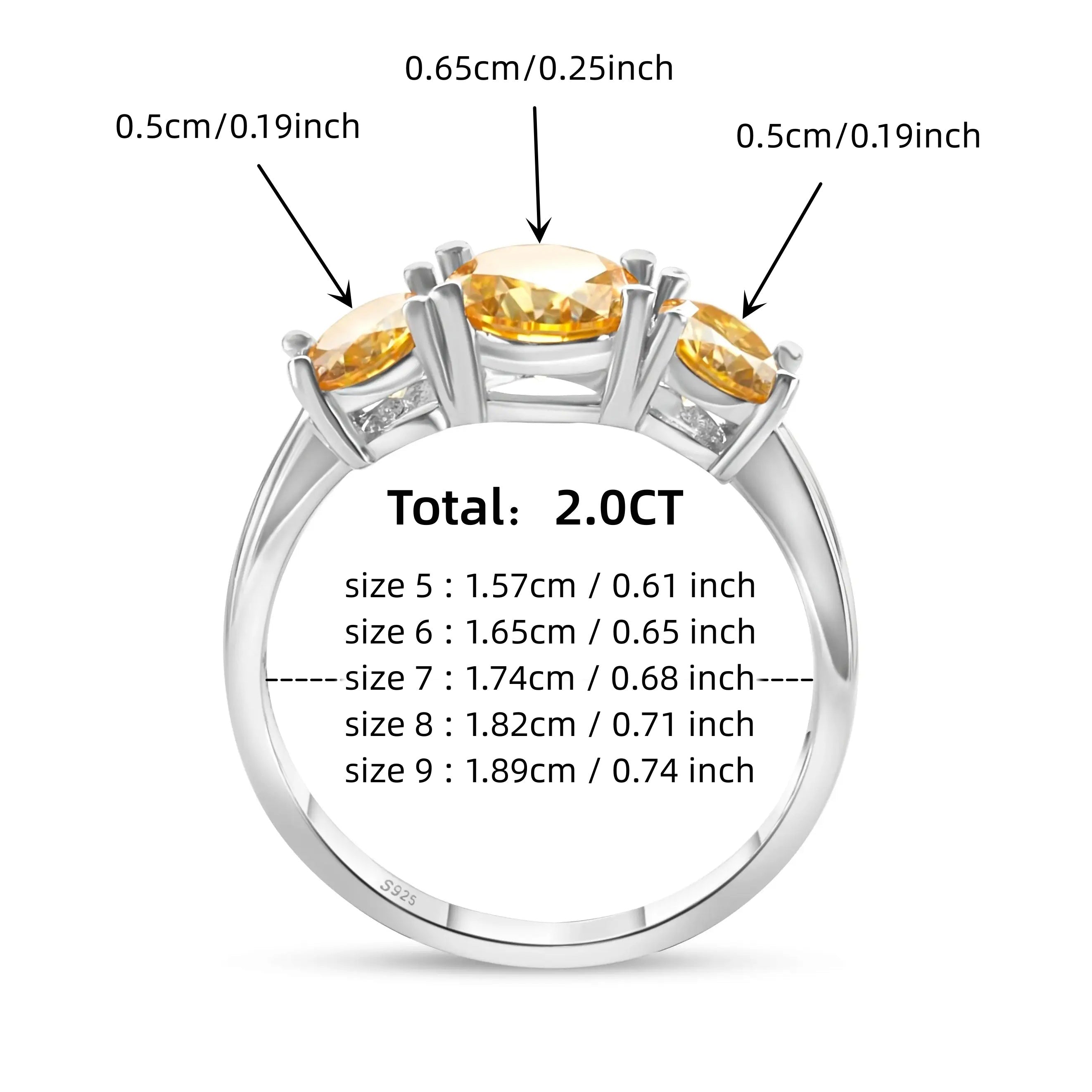 Sterling Silver Moissanite Engagement Ring 2ct with Multiple Colors for Weddings and Gifts